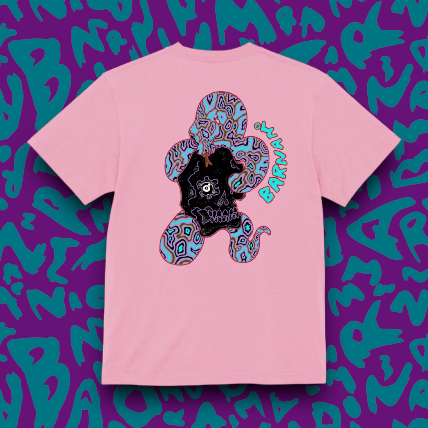 蛇ドクロ・tシャツ