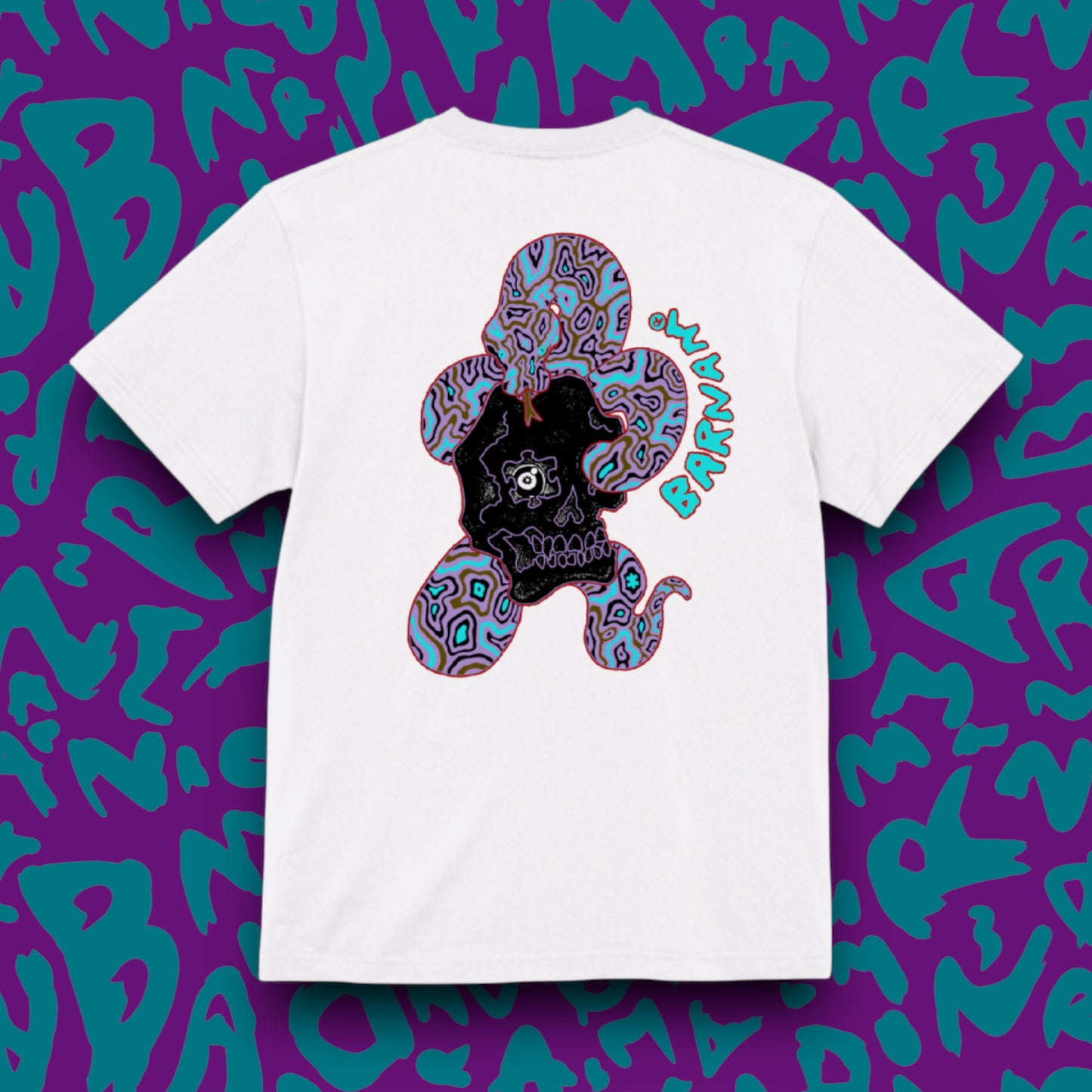 蛇ドクロ・tシャツ