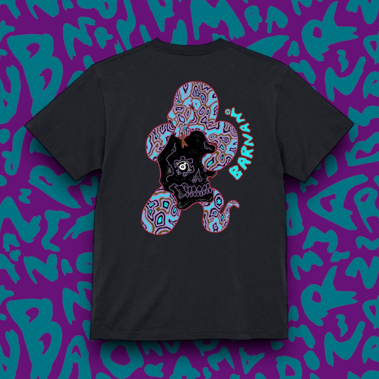 蛇ドクロ・tシャツ