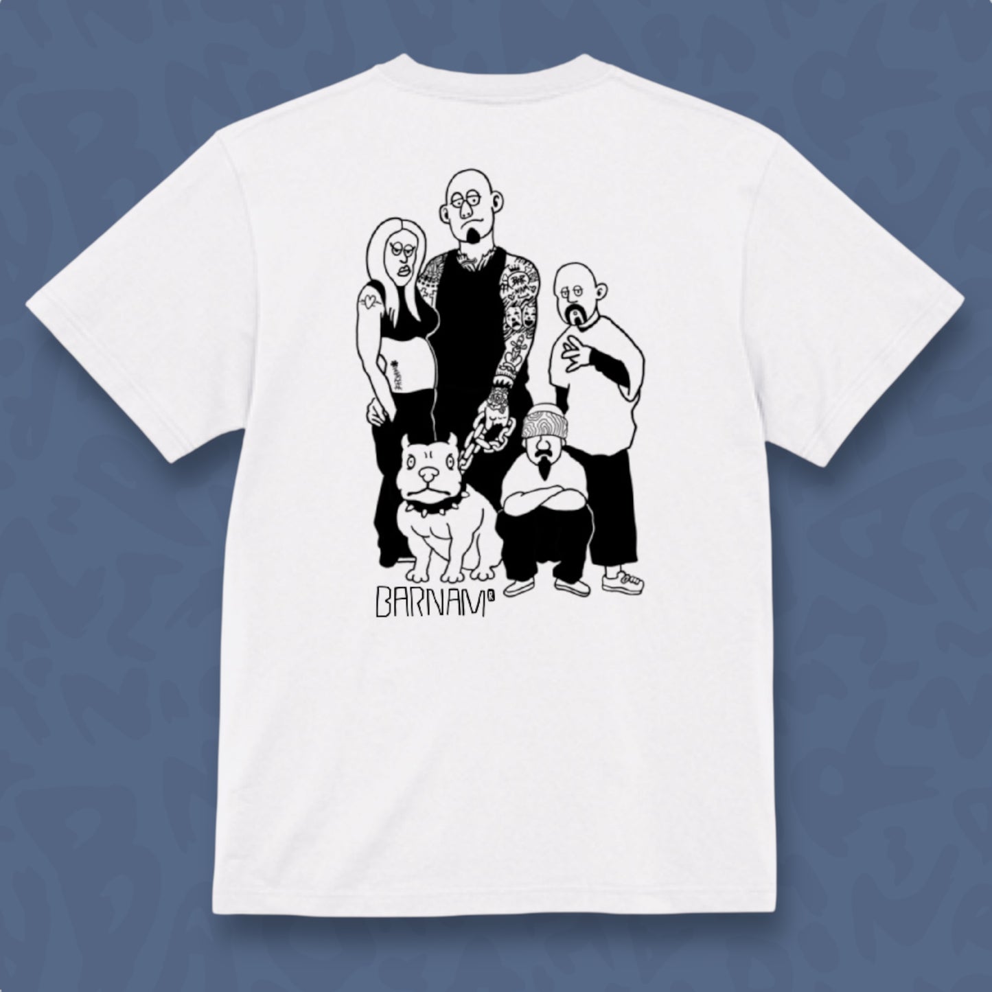 4人と1匹・tシャツ
